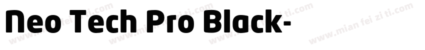 Neo Tech Pro Black字体转换